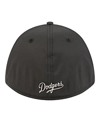 New Era Men's Black Los Angeles Dodgers Metallic 39THIRTY M-Crown Flex Hat