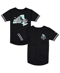 New Era Men's Black York Liberty 2026 Wnba Draft Hometown Baseball Jersey