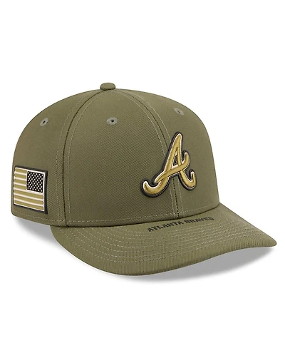New Era Men's Olive Atlanta Braves 2026 Armed Forces Day Low Profile 59FIFTY Fitted Hat