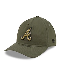 New Era Men's Olive Atlanta Braves 2026 Armed Forces Day 9TWENTY Adjustable Hat