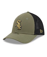 New Era Men's Olive Chicago White Sox 2026 Armed Forces Day 39THIRTY M-Crown Flex Hat