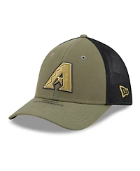 New Era Men's Olive Arizona Diamondbacks 2026 Armed Forces Day 39THIRTY M-Crown Flex Hat