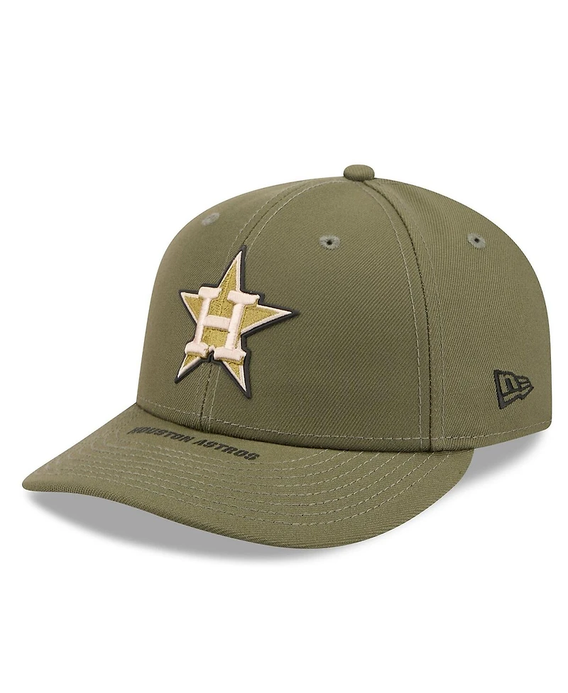 New Era Men's Olive Houston Astros 2026 Armed Forces Day Low Profile 59FIFTY Fitted Hat