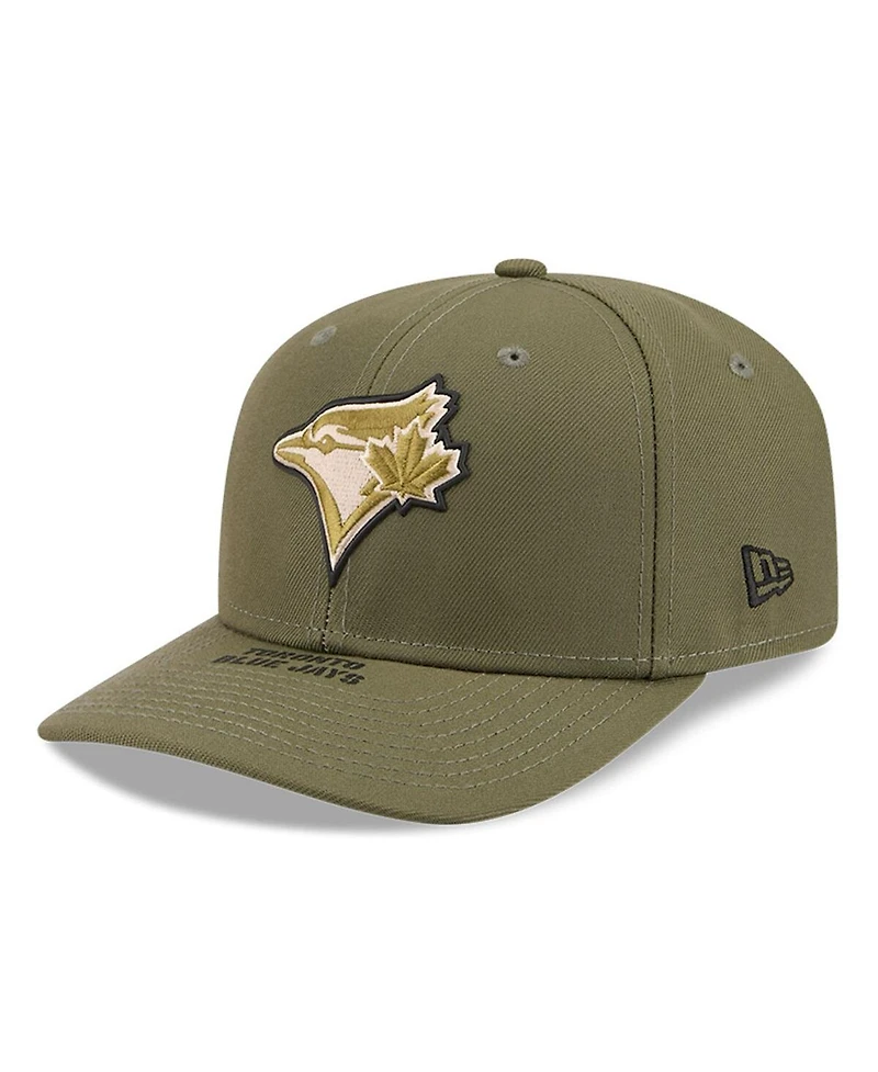 New Era Men's Olive Toronto Blue Jays 2026 Armed Forces Day 9SEVENTY Adjustable Hat