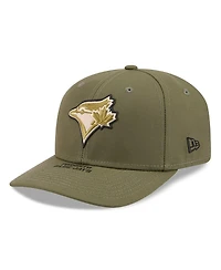 New Era Men's Olive Toronto Blue Jays 2026 Armed Forces Day 9SEVENTY Adjustable Hat