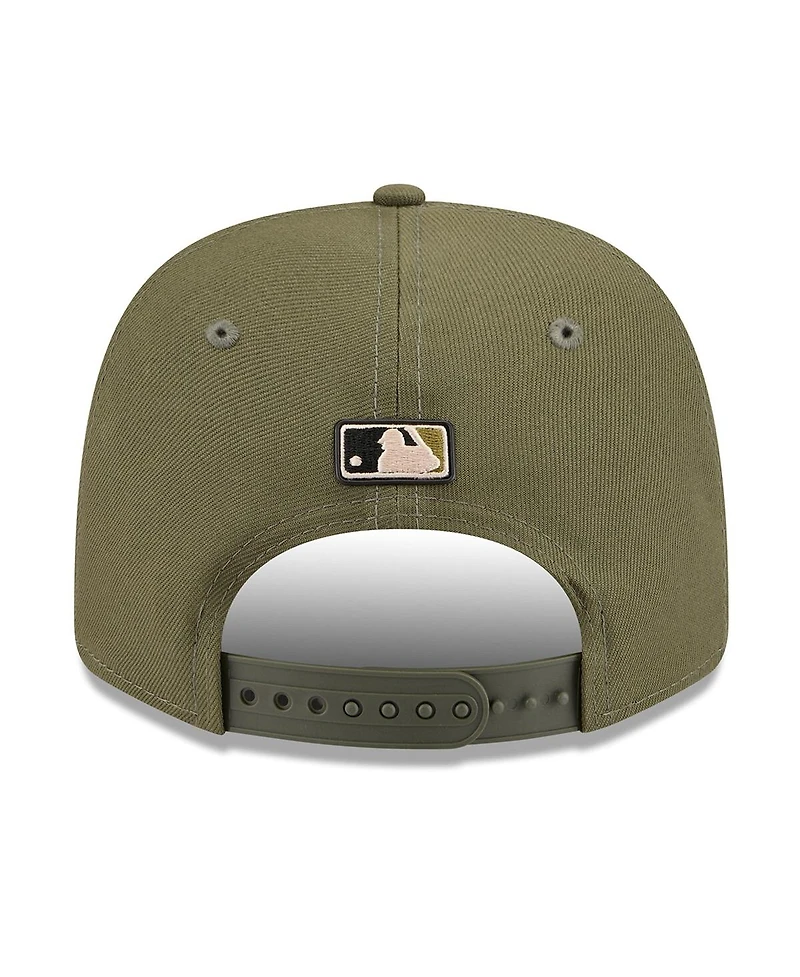 New Era Men's Olive Los Angeles Dodgers 2026 Armed Forces Day 9SEVENTY Adjustable Hat