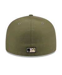 New Era Men's Olive Los Angeles Angels 2026 Armed Forces Day 59FIFTY Fitted Hat