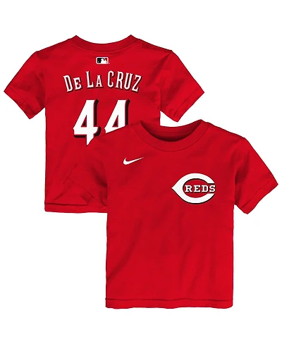 Nike Toddler Elly De La Cruz Red Cincinnati Reds Name Number T-Shirt