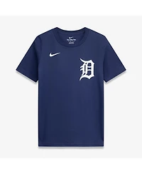 Nike Big Boys and Girls Tarik Skubal Navy Detroit Tigers Name Number T-Shirt
