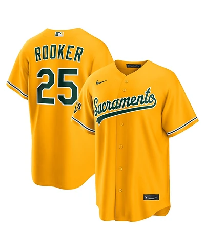 Nike Men's Brent Rooker Gold Athletics Alternate Stadium Jersey
