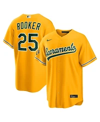 Nike Men's Brent Rooker Gold Athletics Alternate Stadium Jersey