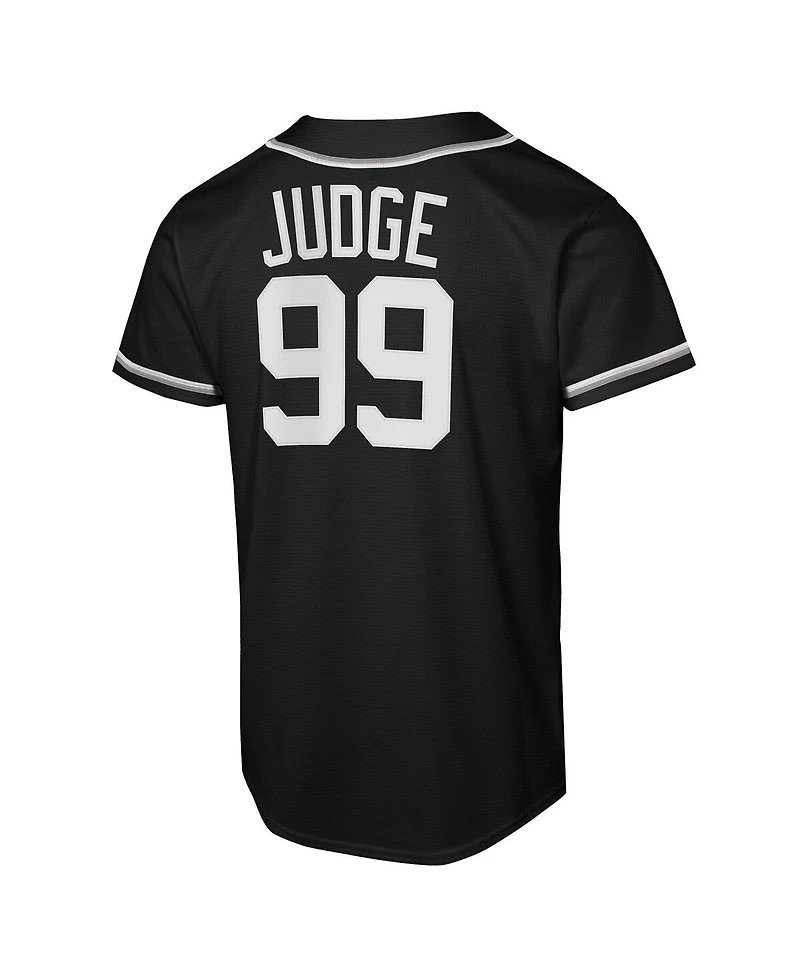 Nike Big Boys and Girls Aaron Judge Black New York Yankees Fashion Replica Player Jersey