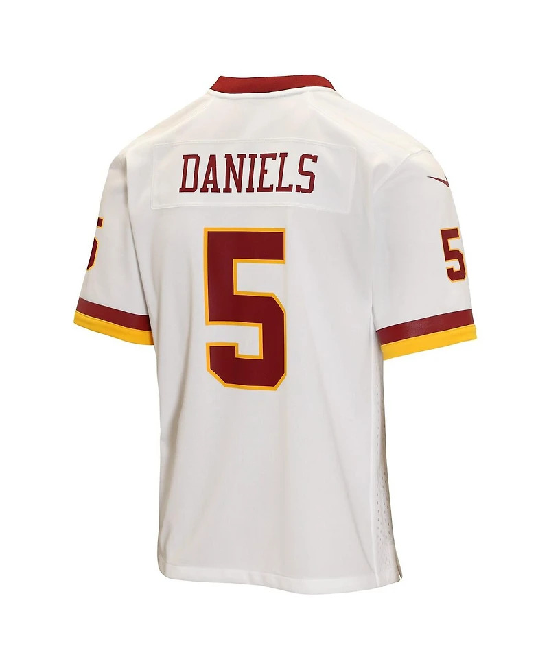 Nike Big Boys and Girls Jayden Daniels White Washington Commanders Game Jersey