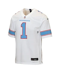Nike Big Boys and Girls Cameron Ward White Tennessee Titans Game Jersey