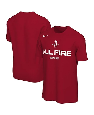 Nike Men's and Women's Red Houston Rockets 2026 Nba Playoffs Mantra T-Shirt