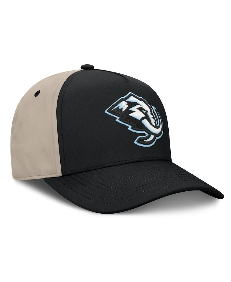 Fanatics Men's Black/Tan Utah Mammoth 2026 Stanley Cup Playoffs Locker Room Adjustable Hat