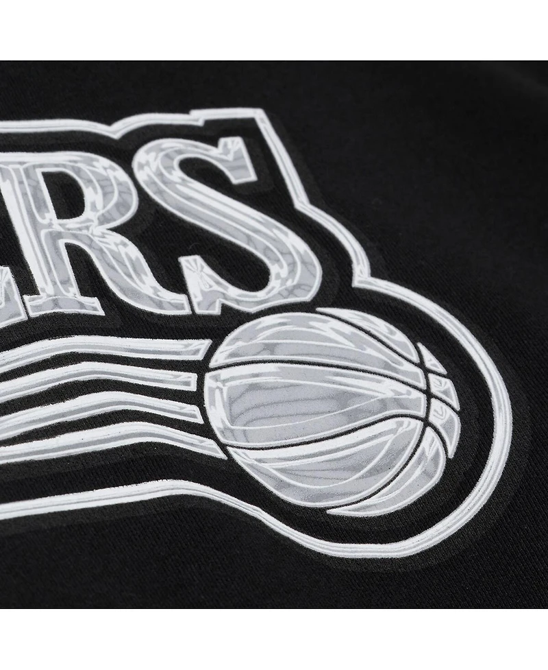 Mitchell & Ness Men's Black Philadelphia 76ers Chrome Hoodie