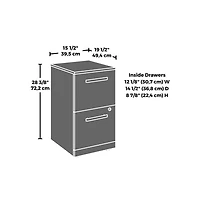 Sauder Affirm Commercial Office File Cabinet, Noble Elm finish