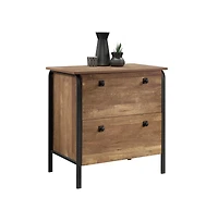 Sauder Station House File Cabinet, Etched Oak finish