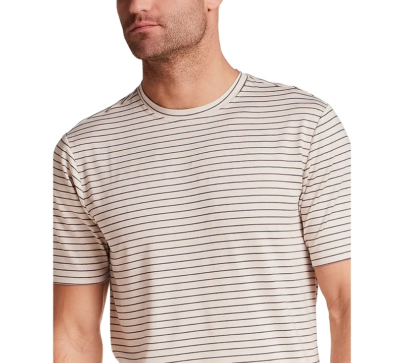 Weatherproof Vintage Men's Dobby Striped Crewneck Shirt