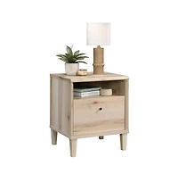 Sauder Sauder Willow Place 1Drawer Night Stand with Open Shelf Storage, Pacific Maple