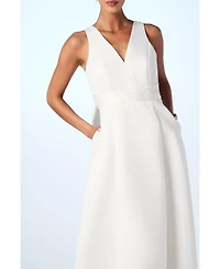 Coast Women's Satin Plunge Maxi Wedding Dress