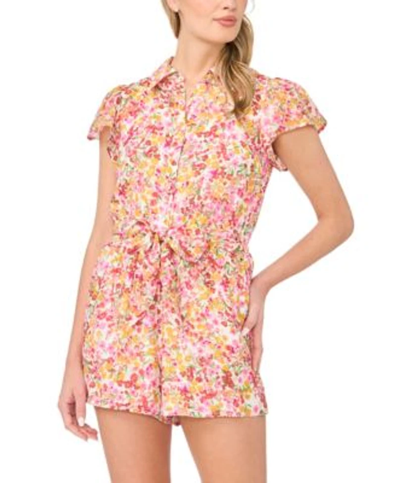 Cece Mommy Me Floral Romper Dress