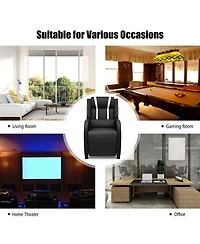 Gouun Massage Gaming Recliner with Retractable Footrest and Lumbar Support