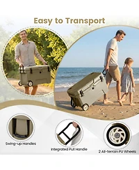 Gouun 52-Quart Wheeled Hard Cooler with 6-Day Ice Retention, 80-Can Capacity