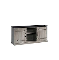 Sauder Misc Entertainment Credenza, For TVs up to 70", Mystic Oak finish