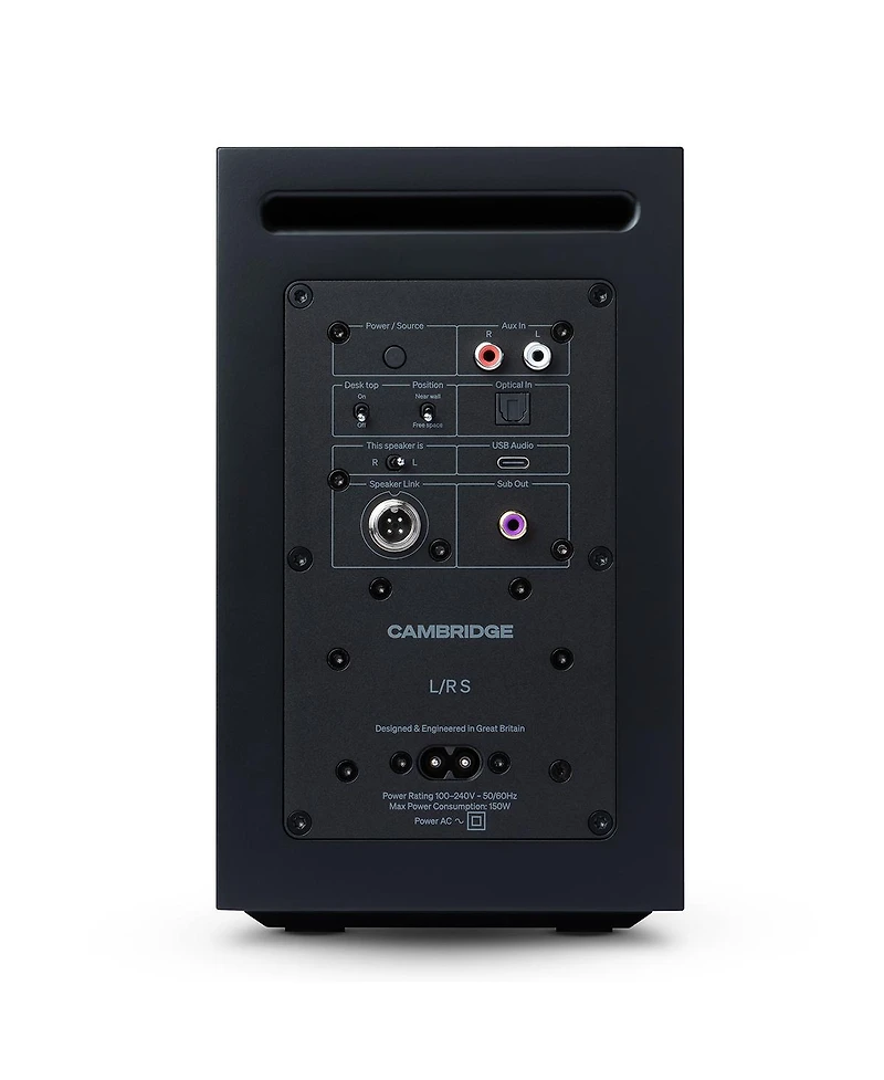 Cambridge Audio L/R S Ultra Compact Wireless Active Stereo Speakers - Pair