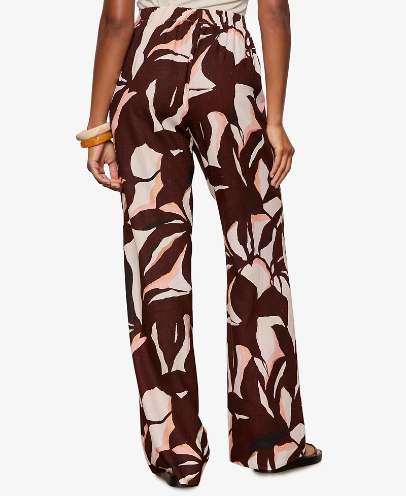 Sanctuary Women's Best Time Printed Mid-Rise Pants