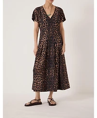 Hush Women's Bronte Pleated Air Flow Midi Dress