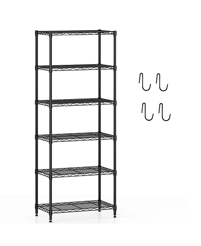 Sugift 6 Tier Metal Storage Shelving Unit with 900 lb Capacity