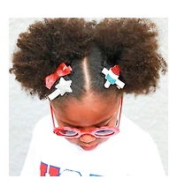 Sweet Wink Little and Big Girls Patriotic Pop Clip Set