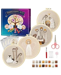 Gnuadz Embroidery Kit Adult Beginner Religion Pattern Hand Stitching Diy Sewing Box