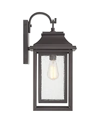 John Timberland Cecile High Modern Box Lantern Outdoor Wall Light Fixture Mount Porch House Weatherproof Bronze Finish