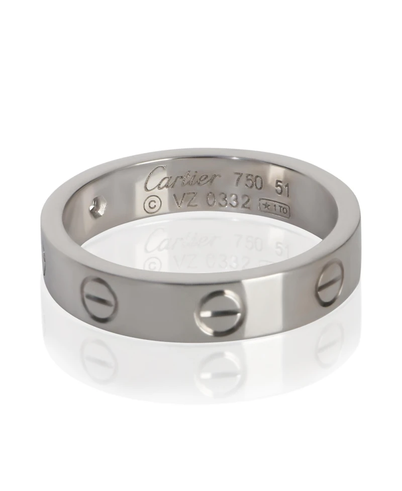 Pre-Owned Cartier White Gold Diamond Small Model Love Ring