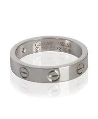 Pre-Owned Cartier White Gold Diamond Small Model Love Ring