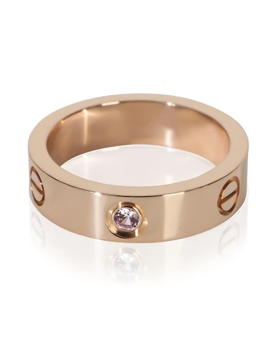 Pre-Owned Cartier Rose Gold Sapphire Love Ring