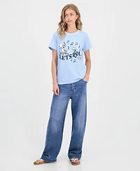 Snoopy Juniors' Let's Roll Graphic T-Shirt