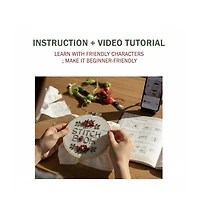 Gnuadz Embroidery Starter Kit 12 Stitches Practice Book Beginners Sewing Set