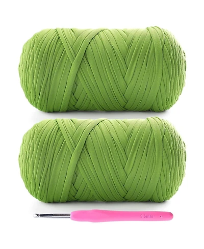 Gnuadz 400 G/130 Tshirt Yarn Crochet Hook Set