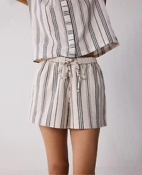 Reistor Women's Regular Drawstring Shorts Stripes