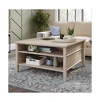 Sauder East Adara Coffee Table, Cascade Oak finish