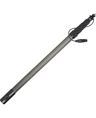 K-Tek 5-Section Carbon Fiber Boom Pole with Coiled Cable, Switchcraft Male Xlr