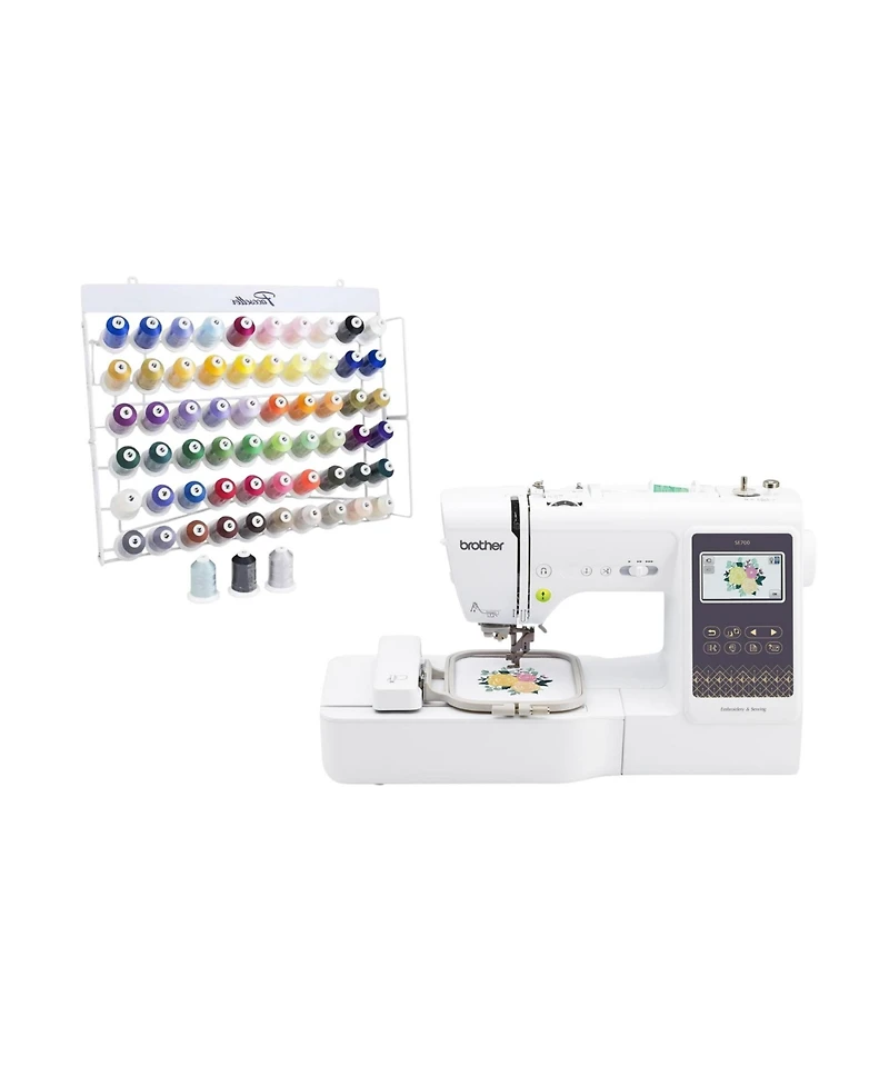 Brother SE700 Elite Computerized Sewing and Embroidery Machine Bundle