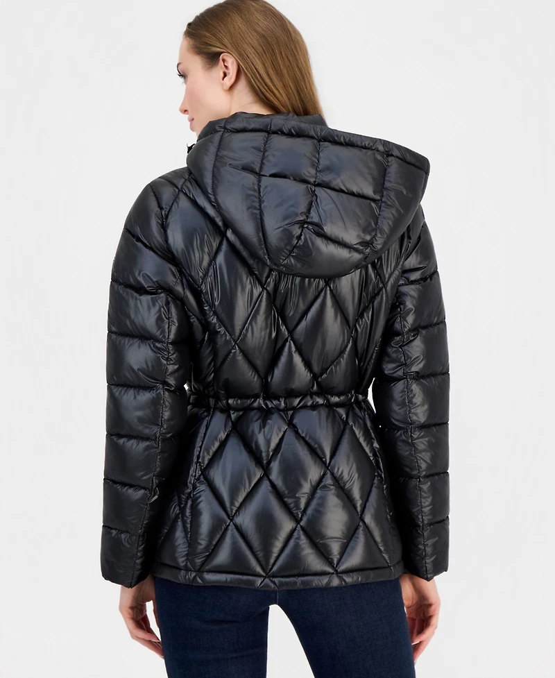 Michael Kors Women's Hooded Anorak Packable Puffer Coat, Macy's Exclusive
