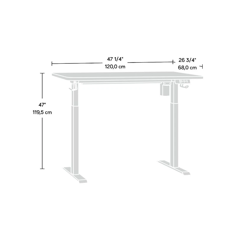 Sauder Electric Adjustable Height Desk