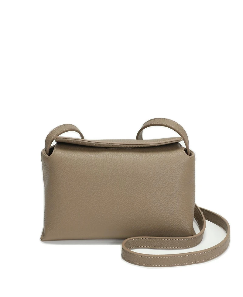 Susu Ivy Small Pebbled Leather Crossbody Bag Minimalist Shoulder Bag Lightweight Everyday Purse for Women